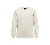 Sweatshirt PEAK PERFORMANCE "Jr Original Small Logo Crew", Gr. 170, beige (sandbeige), 80% Baumwolle, 20% Polyester, unifarben, normal normal, Sweatshirts Sweatshirt, mit sportivem Design (87142265-17