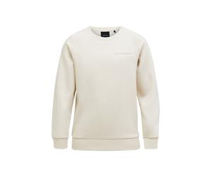 Sweatshirt PEAK PERFORMANCE "Jr Original Small Logo Crew", Gr. 170, beige (sandbeige), 80% Baumwolle, 20% Polyester, unifarben, normal normal, Sweatshirts Sweatshirt, mit sportivem Design (87142265-17