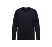Sweatshirt PEAK PERFORMANCE "Jr Original Small Logo Crew", Gr. 170, schwarz, 80% Baumwolle, 20% Polyester, unifarben, normal normal, Sweatshirts Sweatshirt, mit sportivem Design (56629659-170) schwarz