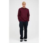 Sweatshirt PEAK PERFORMANCE "M Original Small Logo Crew", Herren, Gr. M, bordeauxrot, 78% Baumwolle, 22% Polyester, unifarben, normal normal, Rundhals, Sweatshirts Sweatshirt, Ton-in-Ton-Nähte (146009