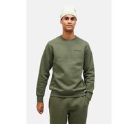 Sweatshirt PEAK PERFORMANCE "M Original Small Logo Crew", Herren, Gr. S, grün, 78% Baumwolle, 22% Polyester, unifarben, normal, Rundhals, Sweatshirts Sweatshirt, Ton-in-Ton-Nähte (67054335-S) grün