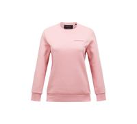 Sweatshirt PEAK PERFORMANCE "W Original Small Logo Crew", Damen, Gr. XL, rosa, 78% Baumwolle, 22% Polyester, unifarben, normal, Rundhals, Sweatshirts Sweatshirt, mit sportivem Design (90031512-XL) ros