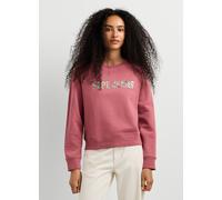 Sweatshirt PEPE JEANS "CELESTE", Damen, Gr. S, schwarz blush pink, Sweatware, Obermaterial: 85% Baumwolle, 15% Polyester, bedruckt, hüftbedeckend, Rundhals, Rippbündchen, Sweatshirts Sweatshirt, Baumw