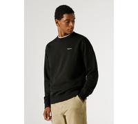 Sweatshirt PEPE JEANS "GRIFFIN CREW", Herren, Gr. XL, schwarz, Sweatware, Obermaterial: 70% Baumwolle, 30% Polyester, unifarben, normal, Rundhals, Rippbündchen, Sweatshirts Sweatshirt, mit Rundhals, R