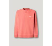 Sweatshirt PEPE JEANS "JOHN CREW", Herren, Gr. L, cinnabar rot, Sweatware, Obermaterial: 100% Baumwolle, unifarben, hüftbedeckend, Rundhals, Rippbündchen, Sweatshirts Sweatshirt, mit Rippeinsatz am Ru