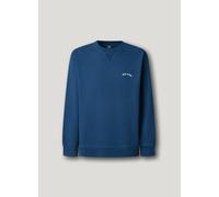 Sweatshirt PEPE JEANS "JOHN CREW", Herren, Gr. L, ink blau, Sweatware, Obermaterial: 100% Baumwolle, unifarben, hüftbedeckend, Rundhals, Rippbündchen, Sweatshirts Sweatshirt, mit Rippeinsatz am Rundha