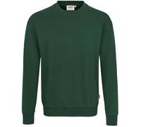 HAKRO 475 Comfort Fit Sweatshirt Rundhals dunkelgrün, Einfarbig