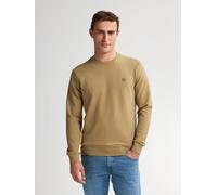 Sweatshirt PETROL INDUSTRIES, Herren, Gr. M, braun (oak), Sweatware, Obermaterial: 95% Baumwolle, 5% Elasthan, regular fit taillenbedeckt, Rundhals, Rippbündchen, Sweatshirts Sweatshirt, mit Logo Stic