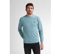 Sweatshirt PETROL INDUSTRIES, Herren, Gr. XXL, blau (ocean), Sweatware, Obermaterial: 95% Baumwolle, 5% Elasthan, unifarben, regular fit taillenbedeckt, Rundhals, Rippbündchen, Sweatshirts Sweatshirt,