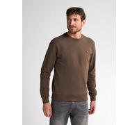 Sweatshirt PETROL INDUSTRIES, Herren, Gr. XXL, braun (mud), Sweatware, Obermaterial: 95% Baumwolle, 5% Elasthan, regular fit taillenbedeckt, Rundhals, Rippbündchen, Sweatshirts Sweatshirt, mit Logo St