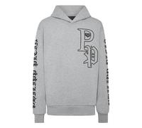 Sweatshirt PHILIPP PLEIN "Gothic Plein", Herren, Gr. 3XL, 10, grau, Obermaterial: 100% Baumwolle, 100% Polyester, Sweatshirts Sweatshirt (16161227-XXXL) 10, grau
