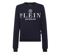 Sweatshirt PHILIPP PLEIN "Iconic Plein", Damen, Gr. S, 24, navy, Obermaterial: 100% Baumwolle, Sweatshirts Sweatshirt (24523733-S) 24, navy