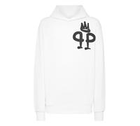 Philipp Plein - Hoodie King Plein - Größe L - weiß