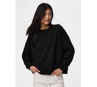 Sweatshirt PIECES "PCCHILLI LS LOOSE FIT SWEAT TOP NOOS BC", Damen, Gr. XL, schwarz, Sweatware, Obermaterial: 50% Baumwolle, 50% Polyester, unifarben, loose fit normal, Rundhals, Sweatshirts Sweatshir