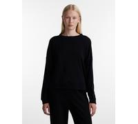 Sweatshirt PIECES "PCCHILLI LS SWEAT NOOS BC", Damen, Gr. L, schwarz, Sweatware, Obermaterial: 50% Baumwolle, 50% Polyester, unifarben, lässig geschnitten normal, Rundhals, Sweatshirts Sweatshirt (208