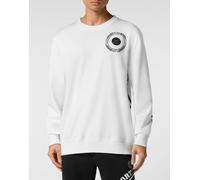 Sweatshirt PLEIN SPORT "Carbon Tiger", Jungen, Gr. 3XL, weiß (01, weiß), Obermaterial: 80% Baumwolle, 20% Polyester, Sweatshirts Sweatshirt (61166567-XXXL) 01, weiß