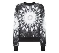 Sweatshirt PLEIN SPORT "Optical Flower", Mädchen, Gr. XS, schwarz (02, schwarz), Obermaterial: 100% Baumwolle, Sweatshirts Sweatshirt (89609114-XS) 02, schwarz