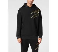 Sweatshirt PLEIN SPORT "Scratch", Jungen, Gr. 3XL, 0293, schwarz, lightgold, Obermaterial: 88% Baumwolle, 12% Polyester, Sweatshirts Sweatshirt (75710404-XXXL) 0293, schwarz, lightgold