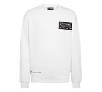 Sweatshirt PLEIN SPORT "Sweatshirt", Jungen, Gr. 3XL, schwarz-weiß (0102, weiß, schwarz), Obermaterial: 88% Baumwolle, 12% Polyester, Sweatshirts Sweatshirt (59061313-XXXL) 0102, weiß, schwarz