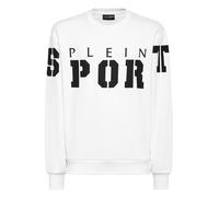 Sweatshirt PLEIN SPORT "Sweatshirt", Jungen, Gr. XL, weiß (01, weiß), Obermaterial: 88% Baumwolle, 12% Polyester, Sweatshirts Sweatshirt (88819463-XL) 01, weiß