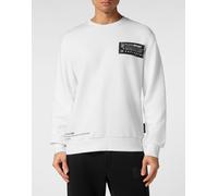 PLEIN SPORT Herren Sweatshirt Sweatshirt (PP14281) XXL Wei?