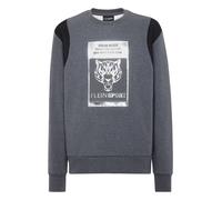 Sweatshirt PLEIN SPORT "Tiger", Herren, Gr. M, grau (72, schwarzgrau), Obermaterial: 88% Baumwolle, 12% Polyester, Sweatshirts Sweatshirt (63506305-M) 72, schwarzgrau