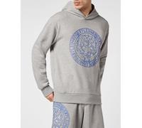 Sweatshirt PLEIN SPORT "Tiger", Jungen, Gr. M, blau (1008, grau, blau), Obermaterial: 88% Baumwolle, 12% Polyester, Sweatshirts Sweatshirt (98325613-M) 1008, grau, blau