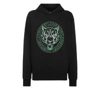 Sweatshirt PLEIN SPORT "Tiger", Jungen, Gr. XL, 0227, schwarz, grünfluo, Obermaterial: 88% Baumwolle, 12% Polyester, Sweatshirts Sweatshirt (67448127-XL) 0227, schwarz, grünfluo