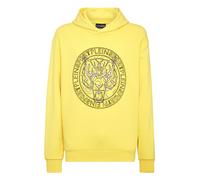 Sweatshirt PLEIN SPORT "Tiger", Jungen, Gr. XXL, 2902, gelbfluo, schwarz, Obermaterial: 88% Baumwolle, 12% Polyester, Sweatshirts Sweatshirt (57766627-XXL) 2902, gelbfluo, schwarz