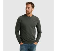 Sweatshirt PME LEGEND "Airstrip sweat", Herren, Gr. L, grau (beluga), Sweatware, Obermaterial: 100% Baumwolle, unifarben, regular fit normal, Rundhals, Rippbündchen, Sweatshirts Sweatshirt, mit Logo S