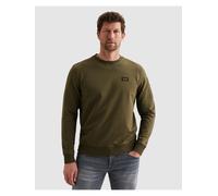 Sweatshirt PME LEGEND "Airstrip sweat", Herren, Gr. L, ivy grün, Sweatware, Obermaterial: 95% Baumwolle, 5% Elasthan, unifarben, regular fit normal, Rundhals, Rippbündchen, Sweatshirts Sweatshirt, mit