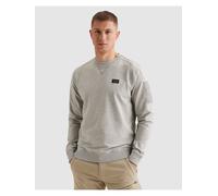 Sweatshirt PME LEGEND "Airstrip sweat", Herren, Gr. M, light grau melee, Sweatware, Obermaterial: 95% Baumwolle, 5% Elasthan, unifarben, regular fit normal, Rundhals, Rippbündchen, Sweatshirts Sweatsh