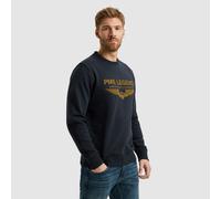 Sweatshirt PME LEGEND "Crewneck soft terry with logo", Herren, Gr. 3XL, grau (salute), Sweatware, Obermaterial: 100% Baumwolle, bestickt, regular fit normal, Rundhals, Rippbündchen, Sweatshirts Sweats