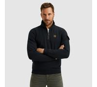 Sweatshirt PME LEGEND, Herren, Gr. 5XL, schwarz (salute), Jersey, Obermaterial: 95% Baumwolle, 5% Elasthan, unifarben, regular fit normal, ohne Ausschnitt, Rippbündchen, Sweatshirts Sweatshirt, mit Lo