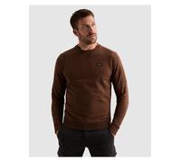 Sweatshirt PME LEGEND, Herren, Gr. L, braun (cappuccino), Sweatware, Obermaterial: 95% Baumwolle, 5% Elasthan, regular fit normal, Rundhals, Rippbündchen, Sweatshirts Sweatshirt, mit Logo Stickerei (6