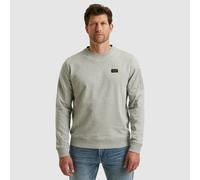 Sweatshirt PME LEGEND, Herren, Gr. XL, light grau melee, Sweatware, Obermaterial: 95% Baumwolle, 5% Elasthan, unifarben, regular fit normal, Rundhals, Rippbündchen, Sweatshirts Sweatshirt, mit Logo St