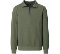 Sweatshirt Pullover - Troyerkragen - Struktur - grün Casa Moda