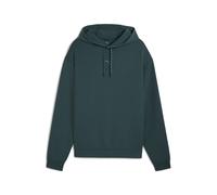 Sweatshirt PUMA "CLOUDSPUN Hoodie Herren", Herren, Gr. M, grün terrain heather, Obermaterial: 16% Lyocell, 78% Polyester, 6% Elasthan, normal, Sweatshirts Sweatshirt (76860960-M) grün terrain heather
