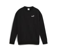 Sweatshirt PUMA "ESS Small No. 1 Logo Relaxed Sweatshirt mit Rundhalsausschnitt", Damen, Gr. L, schwarz, Obermaterial: 68% Baumwolle, 32% Polyester. Rippe: 97% Baumwolle, 3% Elasthan, relaxed fit, Run
