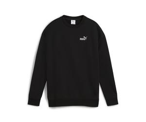 Sweatshirt PUMA "ESS Small No. 1 Logo Relaxed Sweatshirt mit Rundhalsausschnitt", Damen, Gr. L, schwarz, Obermaterial: 68% Baumwolle, 32% Polyester. Rippe: 97% Baumwolle, 3% Elasthan, relaxed fit, Run