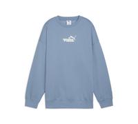 Sweatshirt PUMA "Essentials Nature 2.0 Oversized Sweatshirt Damen", Damen, Gr. M, cool blau, 68% Baumwolle, 32% Polyester, oversize, Rundhals, Sweatshirts Sweatshirt (43453203-M) cool blau