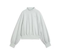Sweatshirt PUMA "HER Relaxed Crew Sweatshirt mit Stehkragen Damen", Damen, Gr. L, créme de mint grün, Obermaterial: 32% Polyester, 68% Baumwolle. Rippe: 97% Baumwolle, 3% Elasthan. Seitenpartie: 62% P