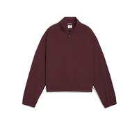 PUMA HER Relaxed Sweatshirt Damen, Ruby Shimmer, M Red