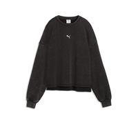 Sweatshirt PUMA "Oversized Graphic Sweatshirt Damen", Damen, Gr. L, schwarz, Obermaterial: 32% Polyester, 68% Baumwolle. Rippe: 96% Baumwolle, 4% Elasthan, oversize, Rundhals, Sweatshirts Sweatshirt (