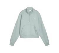 Sweatshirt PUMA "PUMA Class Kurzes Sweatshirt Damen", Damen, Gr. XL, light moss grün, Obermaterial: 66% Baumwolle, 34% Polyester; Rippe: 3% Elasthan, 97% Baumwolle, comfort fit, Sweatshirts Sweatshirt