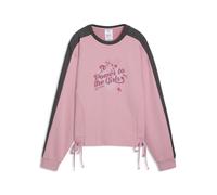 Sweatshirt PUMA "PUMA x POWERPUFF GIRLS Sweatshirt Damen", Damen, Gr. XS, poised pink, Obermaterial: 100% Baumwolle. Rippe: 96% Baumwolle, 4% Elasthan. Einsatz: 100% Baumwolle, comfort fit, Rundhals,