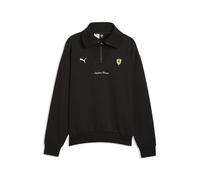 Sweatshirt PUMA "Scuderia Ferrari Little Shield Fleece Crew Sweatshirt mit", Herren, Gr. XL, schwarz, Obermaterial: 34% Polyester, 66% Baumwolle. Rippe: 97% Baumwolle, 3% Elasthan, normal, Rundhals, S