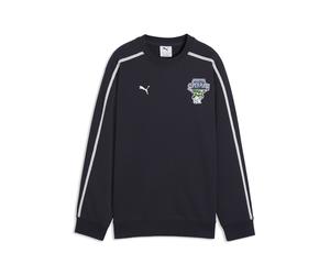 Sweatshirt PUMA "T7 Super PUMA Relaxed Graphic Sweatshirt Jungen", Jungen, Gr. 176, schwarz (new navy blau), Obermaterial: 32% Polyester, 68% Baumwolle. Ärmelbund: 97% Baumwolle, 3% Elasthan. Oberer B