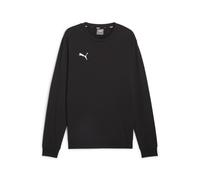 Sweatshirt PUMA "TEAMGOAL CASUALS CREW NECK SWEAT", Herren, Gr. M, puma schwarz, puma weiß, Sweatware, Obermaterial: 100% Baumwolle, unifarben, regular fit normal, Rundhals, angesetztes Bündchen, Swea