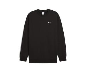 Sweatshirt PUMA "WARDROBE ESS Relaxed Rundhalsshirt Herren", Herren, Gr. XS, schwarz, Obermaterial: 100% Baumwolle. Rippe: 96% Baumwolle, 4% Elasthan, relaxed fit, Rundhals, Sweatshirts Sweatshirt (37